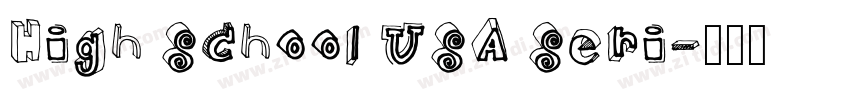 High School USA Seri字体转换